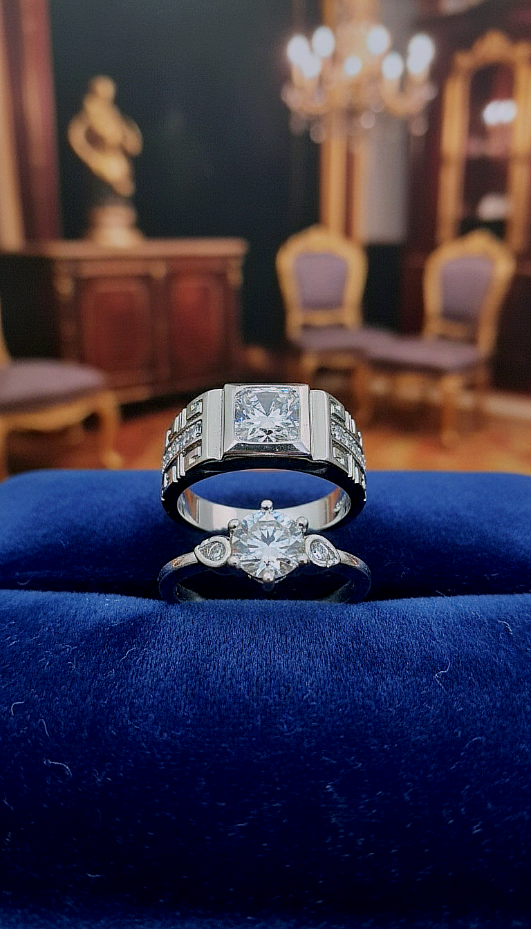 Romantic 😍 & Elegant (Best for Gifting  For Eid) 🎁 Celebrate Your Connection👩‍❤️‍👨 – Stunning Couple Rings for Every Story!