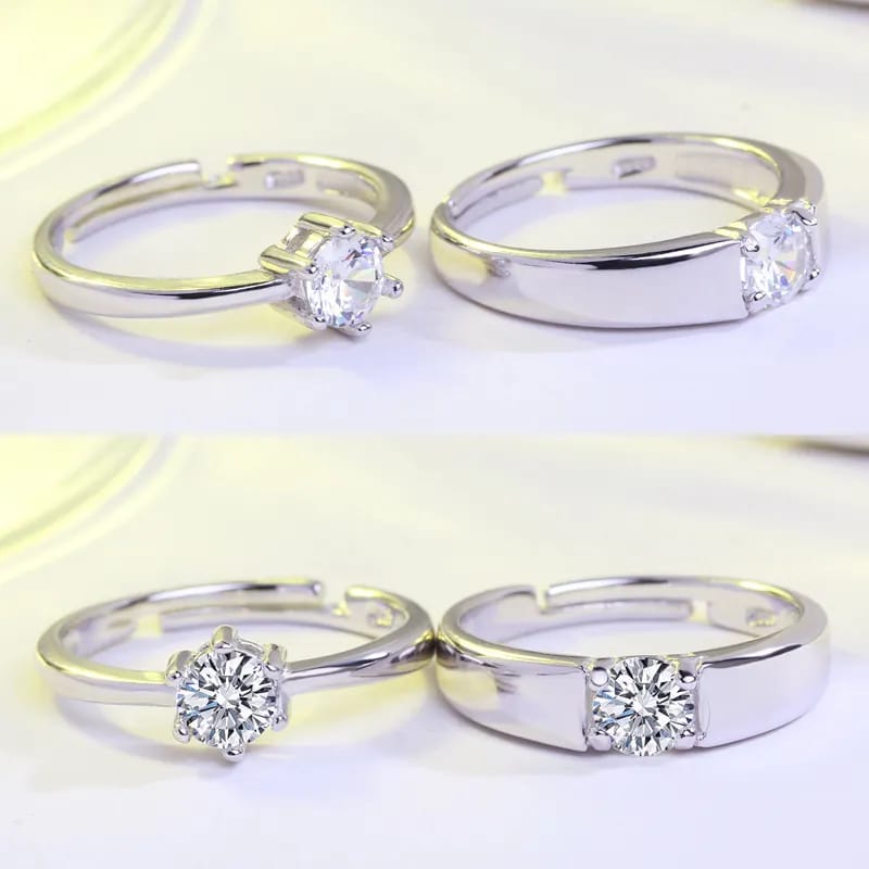 Couple Ring  Bond by Love ❤️ 💖 💕 Adjustable Size Stainless steel